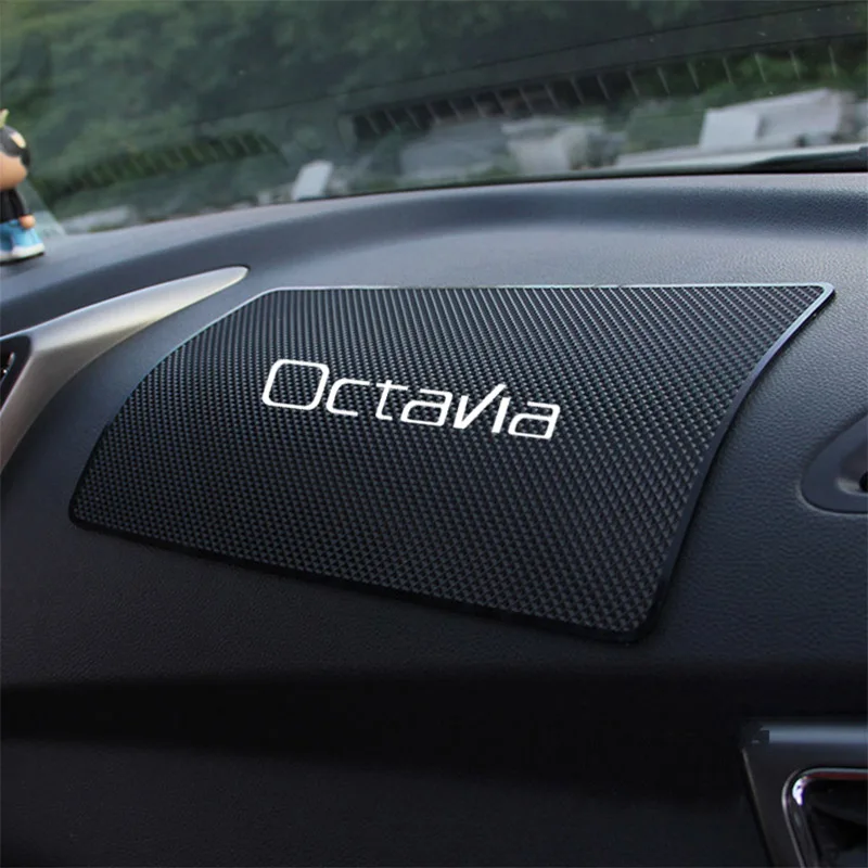 Противоскользящий коврик для Skoda Octavia автомобильные коврики 2 шт. высокое качество приборной панели автомобиля Противоскользящий липкий коврик премиум класса
