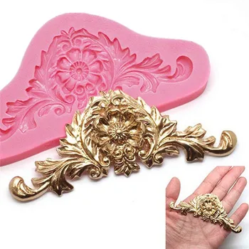 

3D Craft Baroque Relief Silicone Molds Cake Border Fondant Mold DIY Cake Decorating Tools Candy Clay Chocolate Gumpaste Moulds