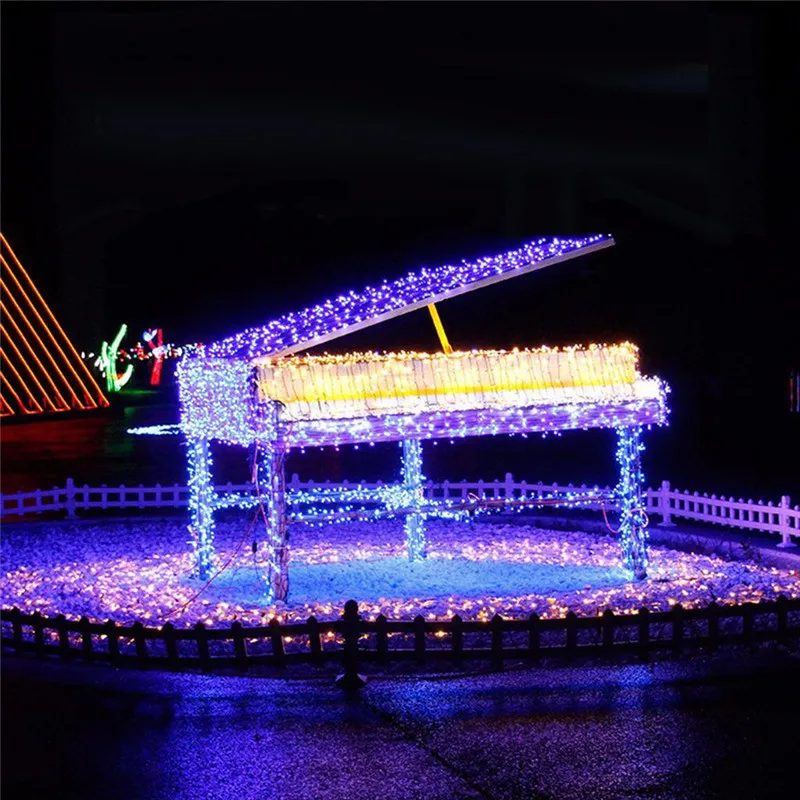 100 м 800LED гирлянды Рождественская елка Хэллоуин Праздник домашнее декоративное освещение для сада EU/US Plug