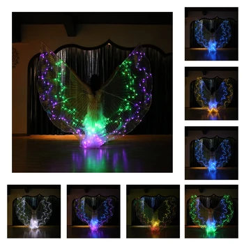 

36 Color Changing Egypt LED Isis Wing Belly Dancing Dance Costume Light up Wings