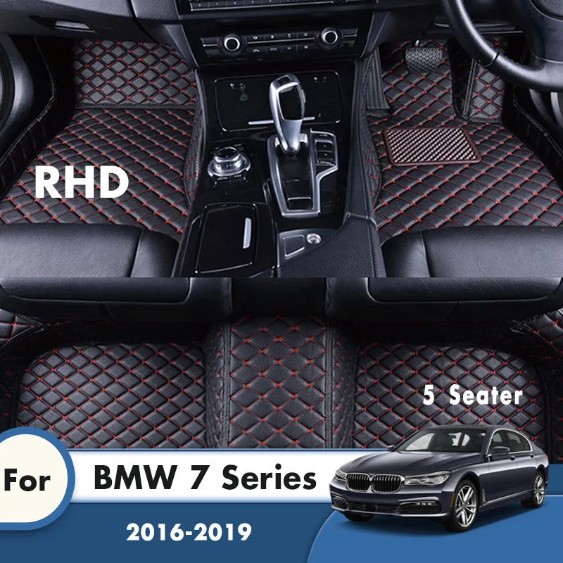 Автомобильные коврики RHD для BMW серия 7 5 местные 2019 2018 2017 2016 автомобильные