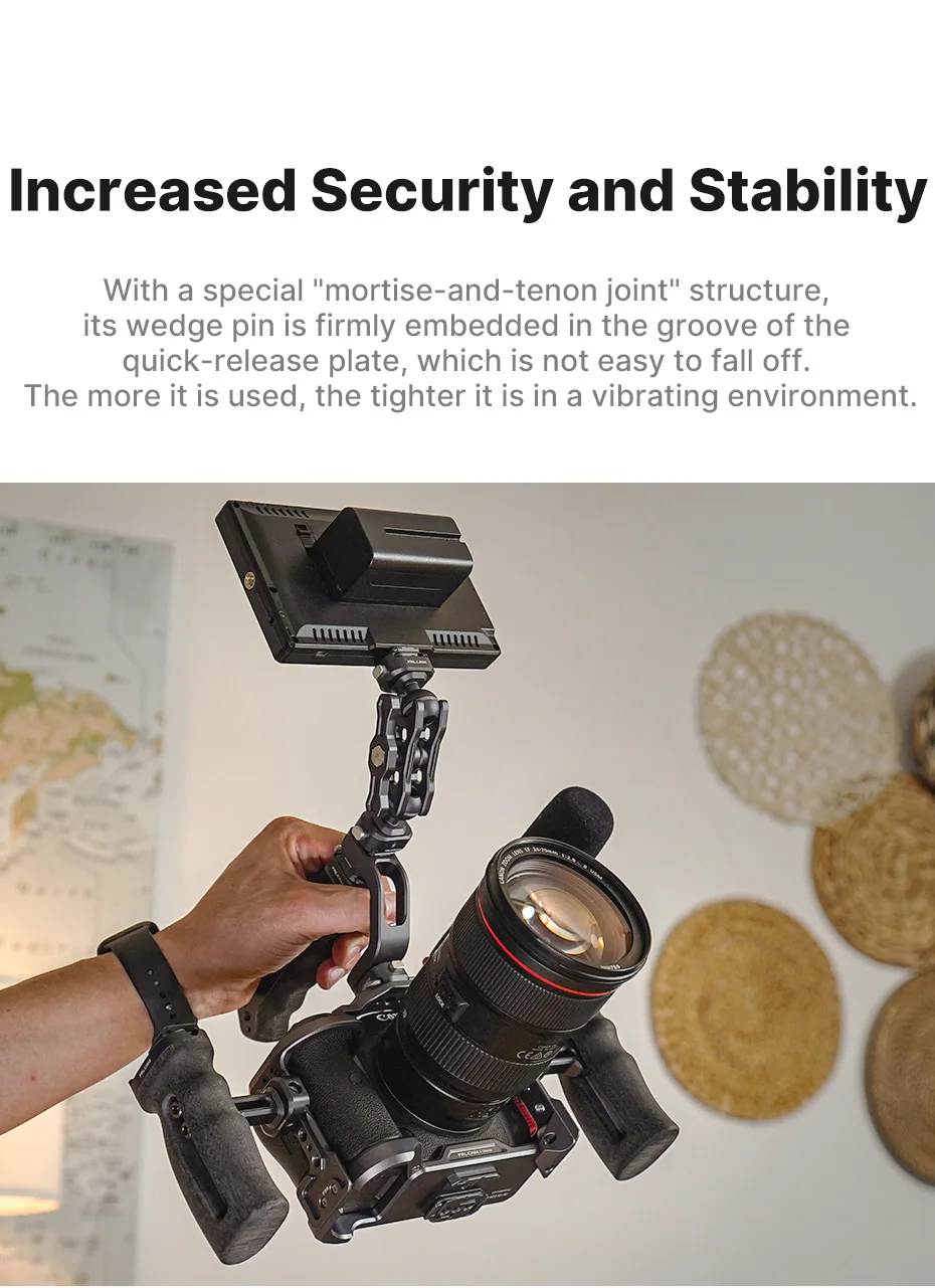 Description Picture 4 of itemUlanzi FALCAM F22 Quick Release System with 1/4 Screw to F22 Base Mount Universal DSLR Camera Cage Tripod Quick Switch Adapter