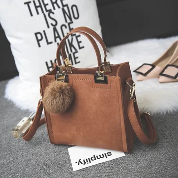 

AMELIE GALANTI 2020 new fashion single shoulder bag retro style crossbody bag women bag hair ball Lady temperament High capacity