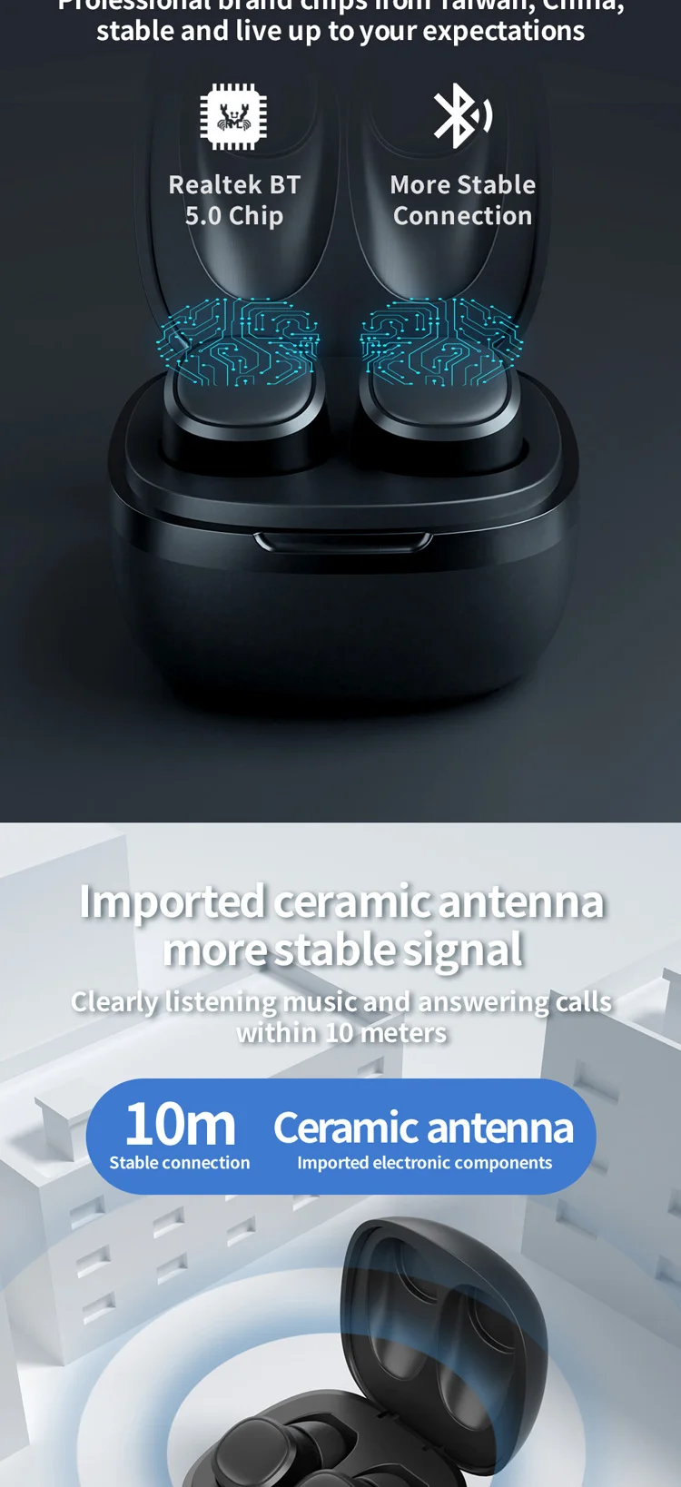 Picun W5 TWS Bluetooth наушники мини портативные невидимые беспроводные наушники Spotrs водонепроницаемые BT5.0 стерео наушники