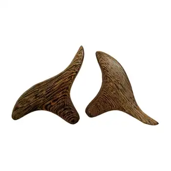 

2 Pcs Body Trigeminal Massage Wood Massager Reflexology Wooden SPA Therapy Tool Foot Acupuncture Stick Supplies