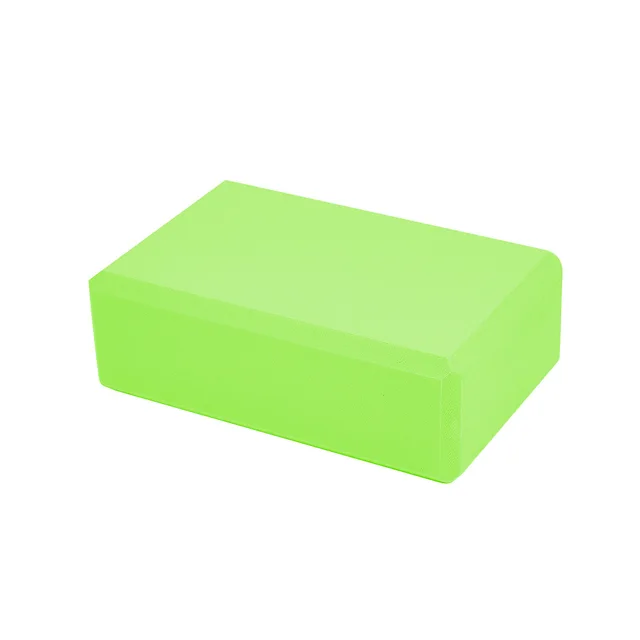 Gym Fitness Yoga Blocks 2021 Hot EVA Yoga Cork Block Pilates Foam Brick Home Stretch Exercise Training Bodybuilding Equipment green