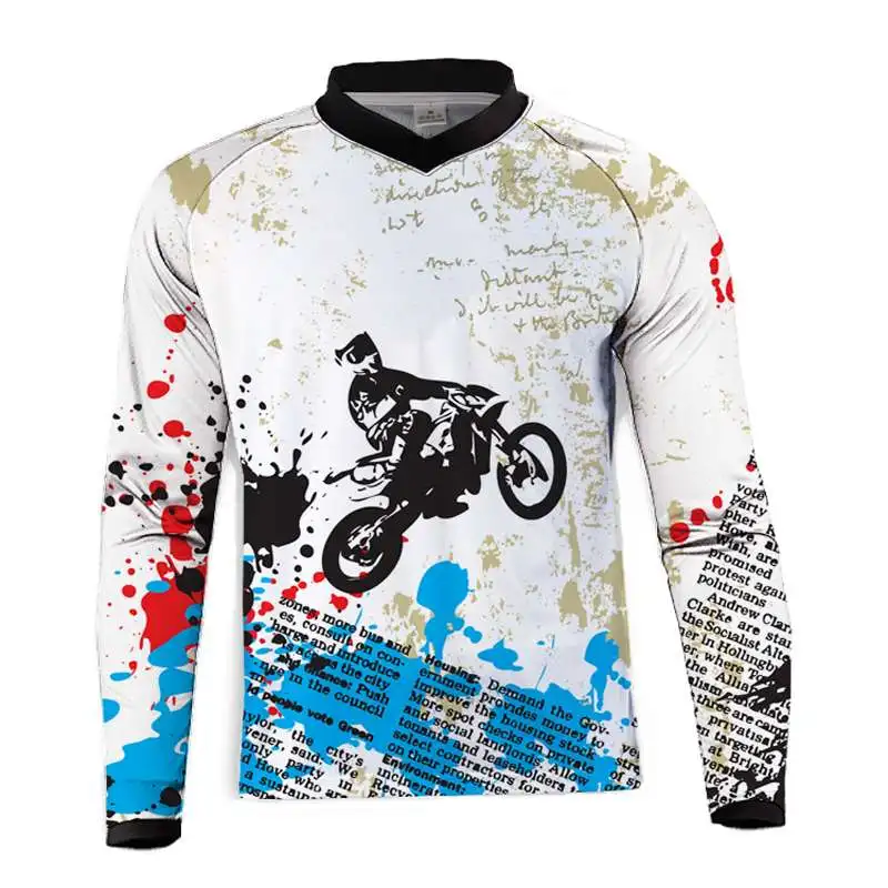 Спортивная одежда для езды на горном велосипеде MTB Enduro Offroad larga, футболка для мотокросса BMX DH MTB