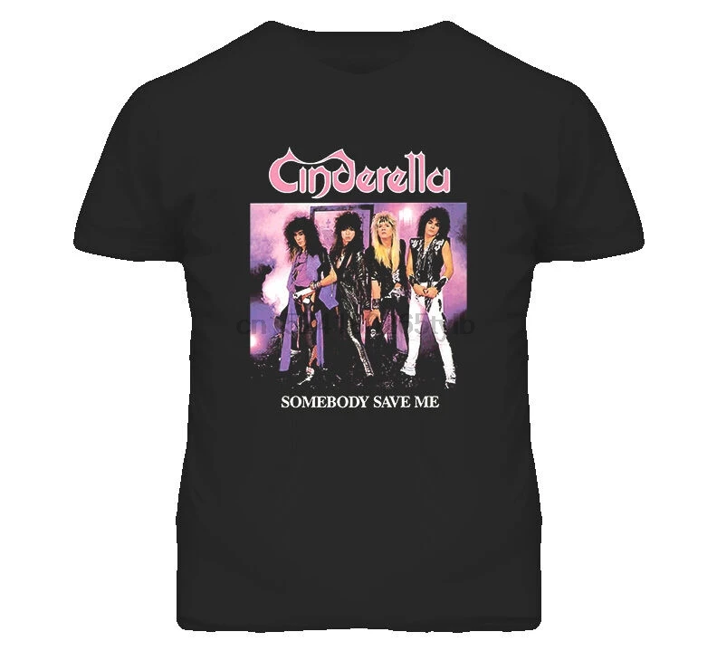 Золушка рок тяжелый металл 80s ретро музыкальная лента Rocker Hair 1980 забавная футболка