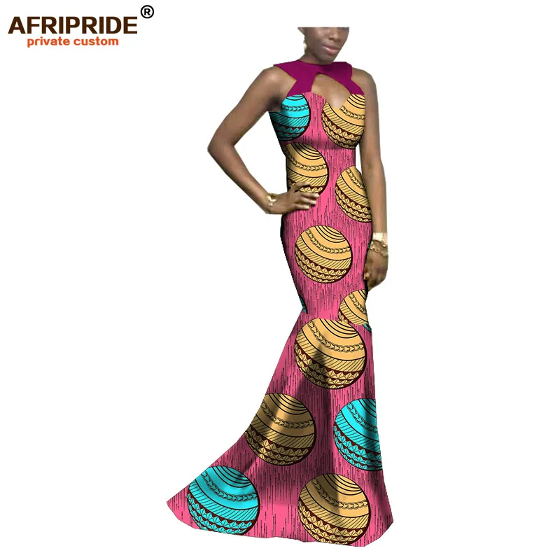 Африканское женское вечернее платье AFRIPRIDE, индивидуальное платье без рукавов в пол, женское вечернее платье из хлопка A722569 - Цвет: 313X