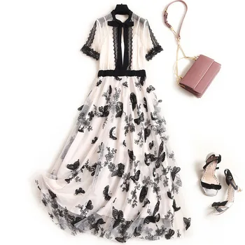 

Lace Dress Elegant Vestidos Summer 2020 Vestido Black Office Women Korean long dress Short Harajuku a Line Robe Femme Ropa Mujer