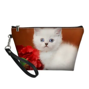 

3D Cute Animal Pattern Printed Designer Cosmetic Bag for Women Girls Beauty Makeup Travel Organizers Bags Make Up Pouch Case