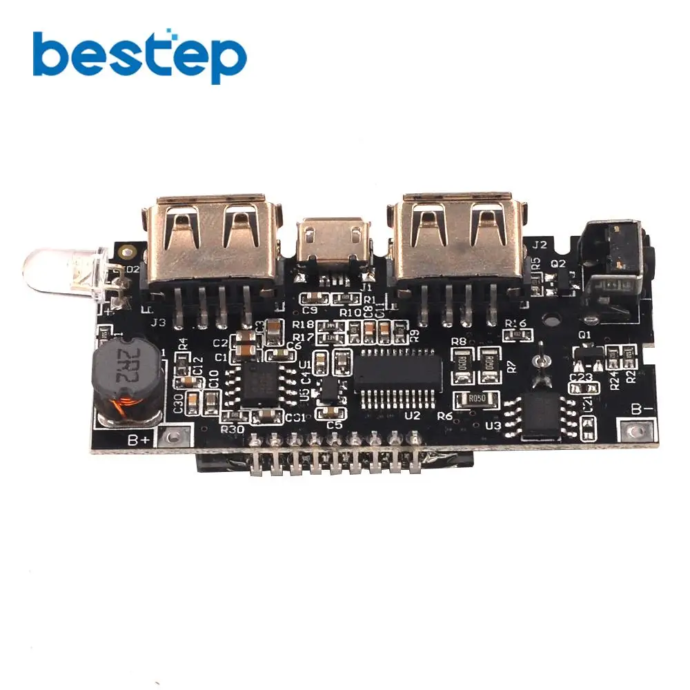Двойной USB 5 в 1 а 18650 Мобильный Внешний аккумулятор зарядное устройство PCB модуль
