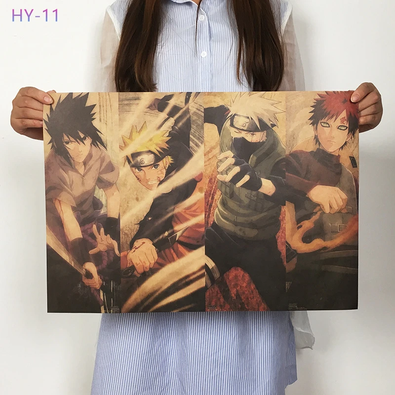 Постер Naruto Винтаж Классический Аниме Мультфильм крафт-бумага плакат живопись настенные наклейки домашние декоративные