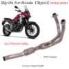 For HONDA CB500X 2017-2019 Connect Original Muffler Exhaust Motorcycle With Catalyst Escape Titanium alloy Front Link Pipe