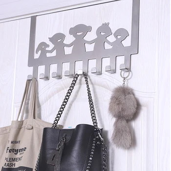 

Over The Door Hook Hanger Heavy Duty Organizer Rack 8 Hooks for Towel Hat Coat Bag Home HKS99