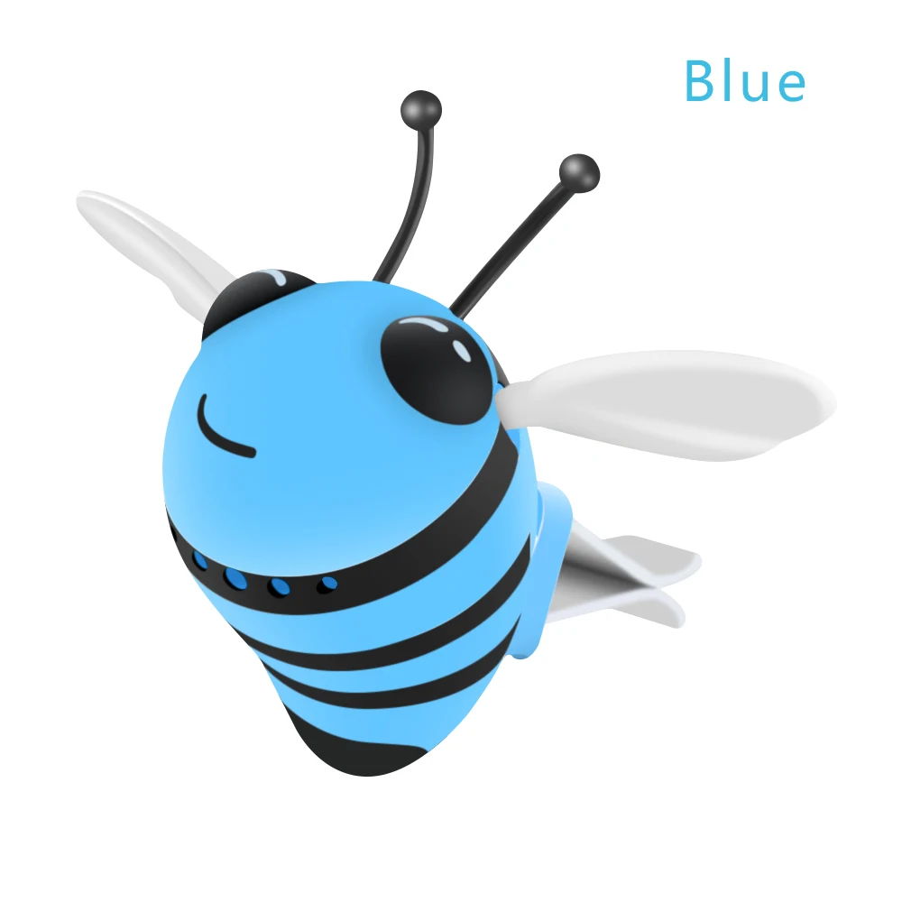 Креативный освежитель воздуха в виде пчелы с зажимом для духов, автомобильный освежитель воздуха на выходе с зажимом для украшения интерьера, ароматизатор для автомобиля, Ароматический диффузор для автомобиля - Название цвета: blue