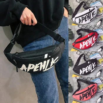 

Hirigin New Men Women Waist Bag Bum Fanny Pack Hip Hop Waist Packs Zip Belt Money Pouch 4 colors