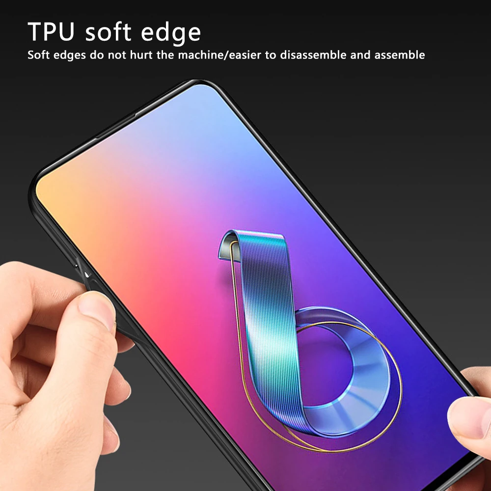 Для Asus ZenFone 6 ZS630KL Zenfone 6z Тонкий чехол-накладка из ТПУ и поликарбоната, тканевый чехол с защитой от царапин и ударов для телефона