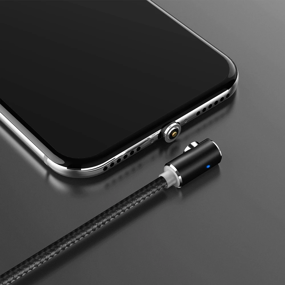 TOPK 2 м Магнитный Micro USB кабель для iPhone samsung huawei usb type C Магнитный зарядный кабель USB C кабели для мобильных телефонов