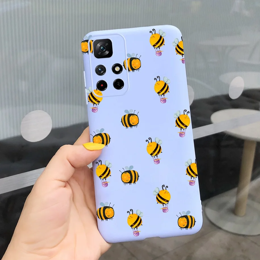 Cute Butterfly Phone Case For Xiaomi Redmi Note 11 Pro 5G Back Cover Slim TPU Bag Bumper For Xiomi Redmi Note 11 Pro+ 2021 Funda phone flip cover
