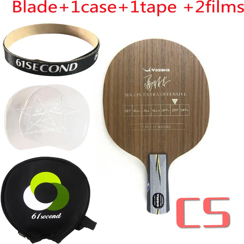 CS with 1 case Yasaka Ma Lin Экстра обсадное лезвие YEO Настольный теннис ракетка для Пинг-Понга Летучая мышь весло - Цвет: CS with 1 case