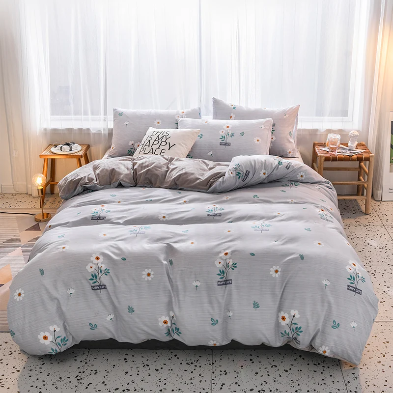 Хлопковый/фланелевый Комплект постельного белья, зимний теплый пододеяльник, спальные мешки, наволочки, король, полный, королева, двойной размер, одеяло/пододеяльник