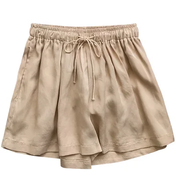 

Women Summer 2019 New Candy Color Anti Emptied Skinny Shorts Casual Lady