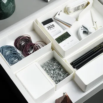 

Nordic Style Multifunctional Desktop Drawer Storage Plastic Box Organize And Easy To Store With Lid bedroom accessories supplies