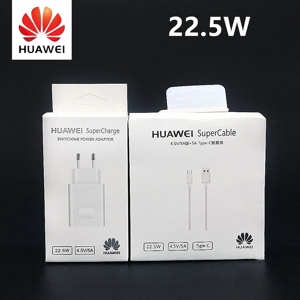 Оригинальное быстрое зарядное устройство Huawei P30 Pro с суперзарядкой европейская