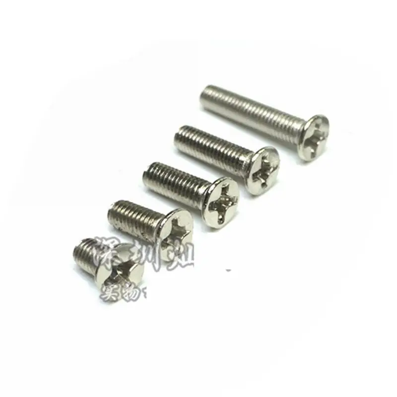 

100pcs/lot M3 Series Screw Flat Head with Cap M3*6mm M3* 8 10 12 mm M3*16MM Large Headed Nail M3x 5 8 10 12 16 mm Hot