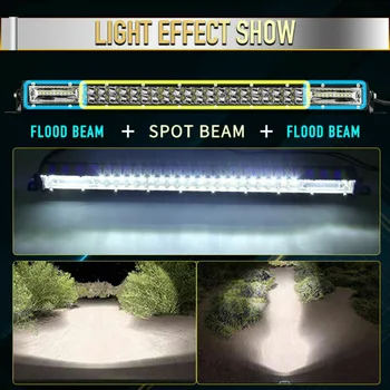 

Ultra-Slim LED Light Bar 60LED Driving Offroad Flood Lamp Waterproof Shockproof
