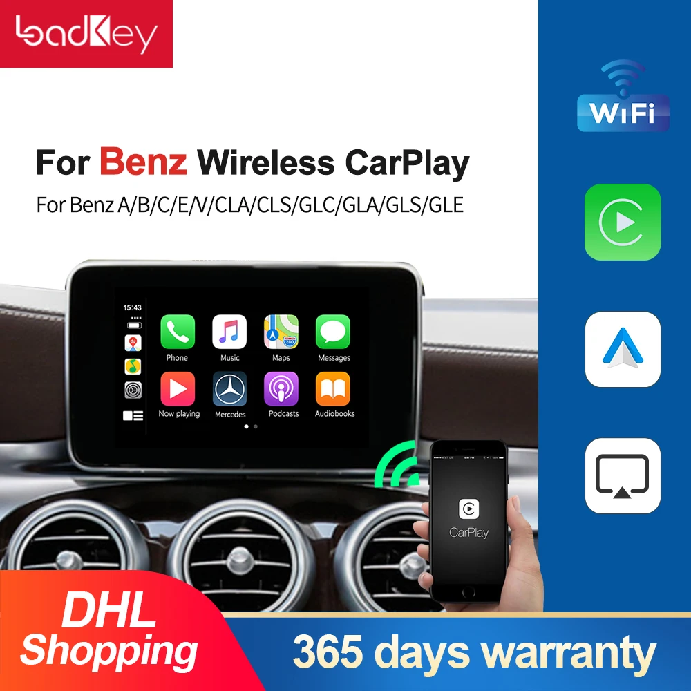 

Loadkey Decoder Apple Carplay Android Auto Carplay Box for Mercedes Benz NTG4.5/4.7 NTG5.0 2012-2018 Wireless Smart Connection