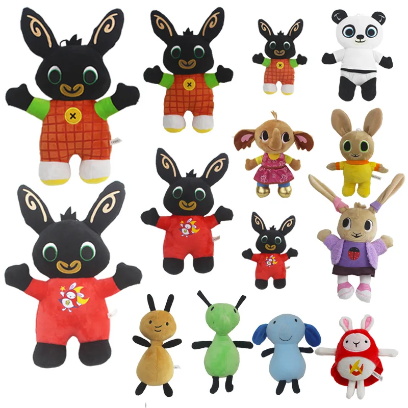 

15-35cm Bing Bunny Plush Toy Pendant Clip Keychain Bing Bunny Doll Hoppity Voosh Pando Rabbit Stuffed Toy Animal Toy Doll Gift