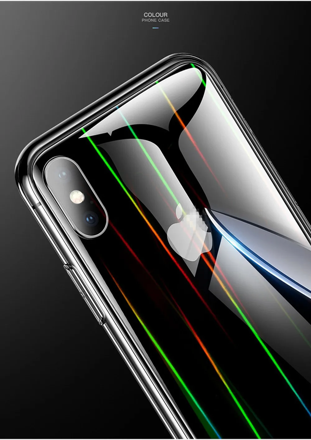 Cong плата прозрачный Аврора закаленное стекло чехол для iPhone X XR XS MAX 6 фотоаппаратов моментальной печати 7S 8S Plus для huawei P30 P30 Pro для samsung S10