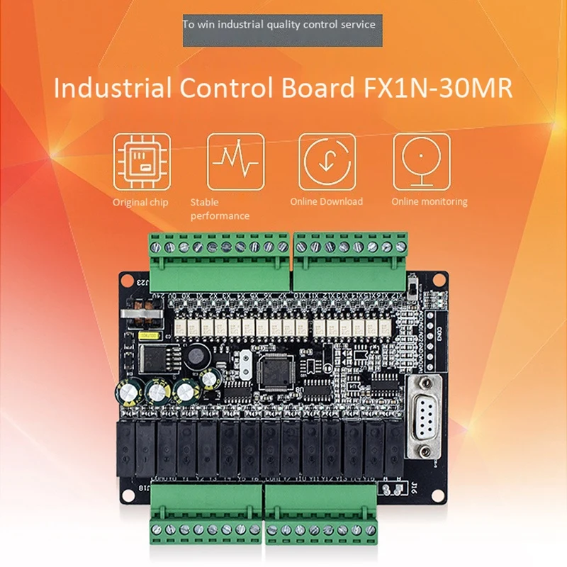 FX1N -30MR PLC Industrial Control Board 16 Input 14 Output with RS485 Communication Port Tools