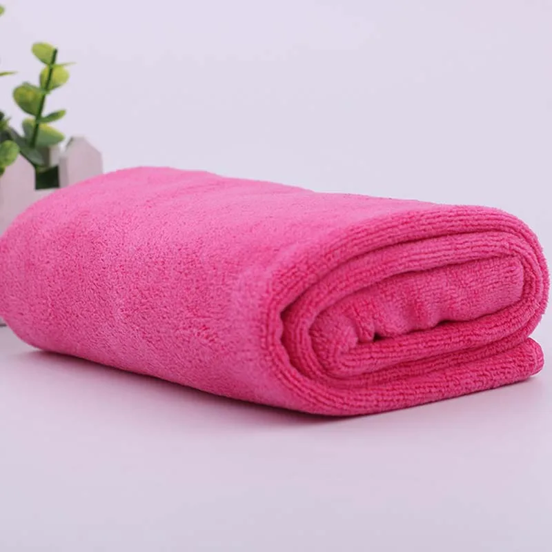 Банное полотенце из микрофибры для лица взрослых однотонное мягкое супер