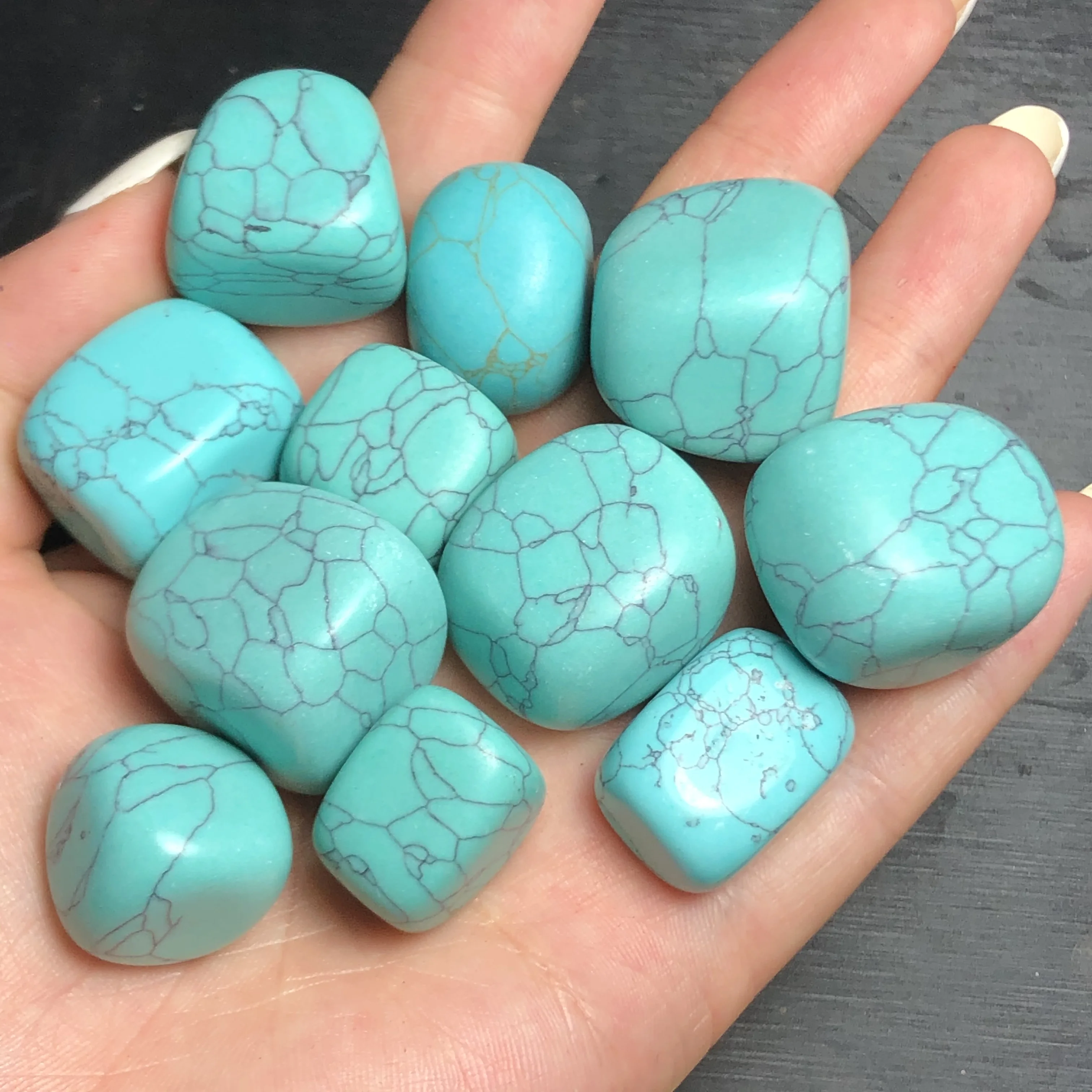 Natural Turquoise Raw Stone Mineral Samples Decorative Stones Stones