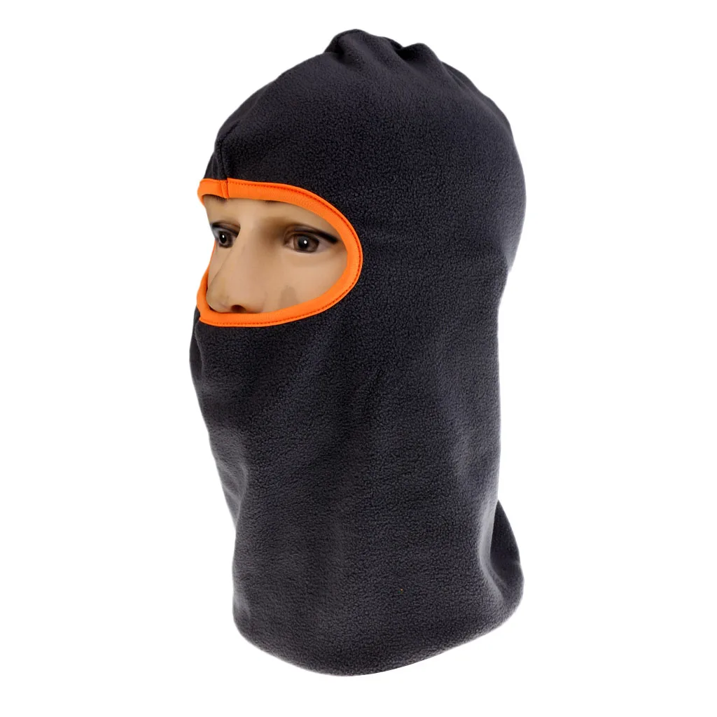 Мягкая флисовая маска для лица, Балаклава, зимняя теплая шапка для катания на лыжах, велоспорта - Цвет: B