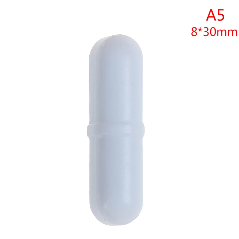 A5 Горячее предложение! Распродажа! 1 шт. PTFE магнитная мешалка белый цвет без поворотного кольца 7 размеров - Цвет: A5