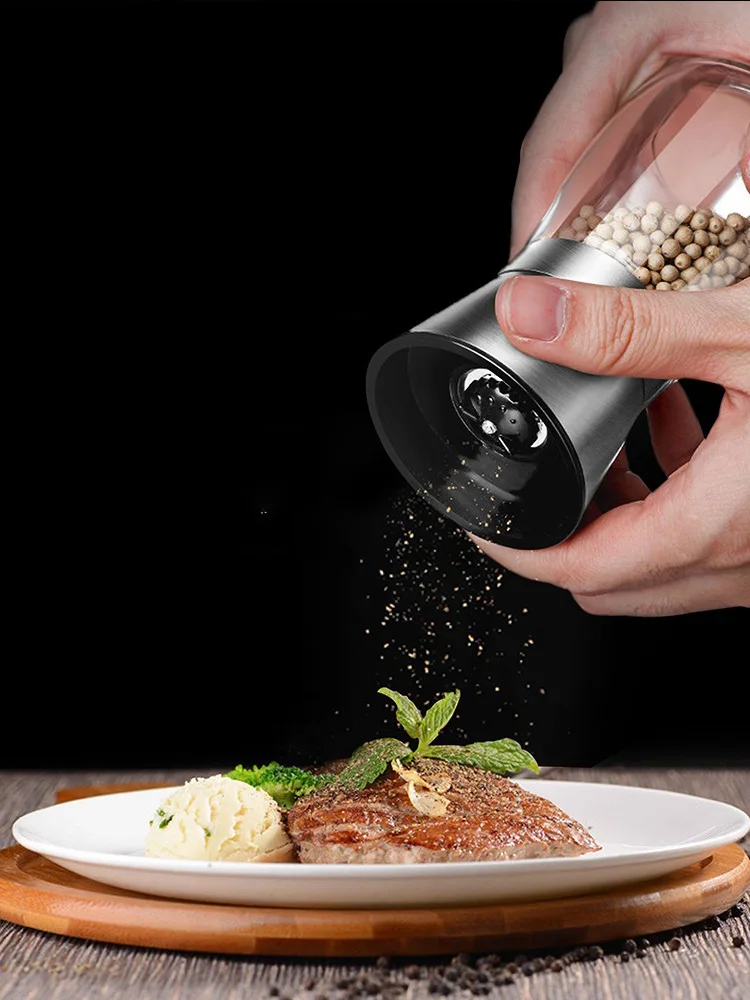 Pepper Grinder 2 in 1 Stainless Steel Manual Salt and Mill Spice Shakers Kitchen Tools Accessories for Cooking | Дом и сад