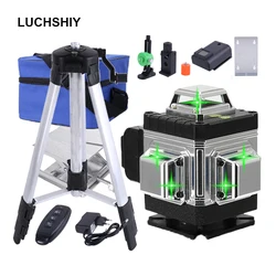 Laser Level 4D 16 Lines With 3° Self-leveling 360 Function Horizontal&Vertical Cross Green Laser Device Level Tirpod Instrument