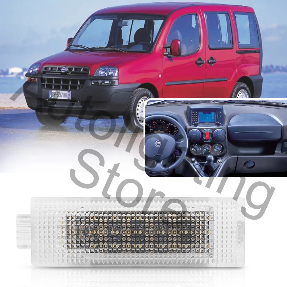 1X LED Car Glove Box Lamp Luggage For Fiat 500X Punto Linea 16 18 For Fiat Doblo Idea 2003 2010