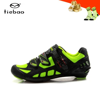 

Tiebao Road bike shoes men sapatilha ciclismo breathable cycling sneakers self-locking superstar Athletic riding bicycle shoes