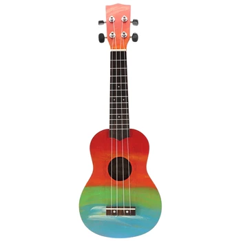 

Ukulele Hand-Painted Combo 21 Ukulele Black Soprano 4 Strings Uke Bass Stringed Musical Instrument Perfect for Beginners