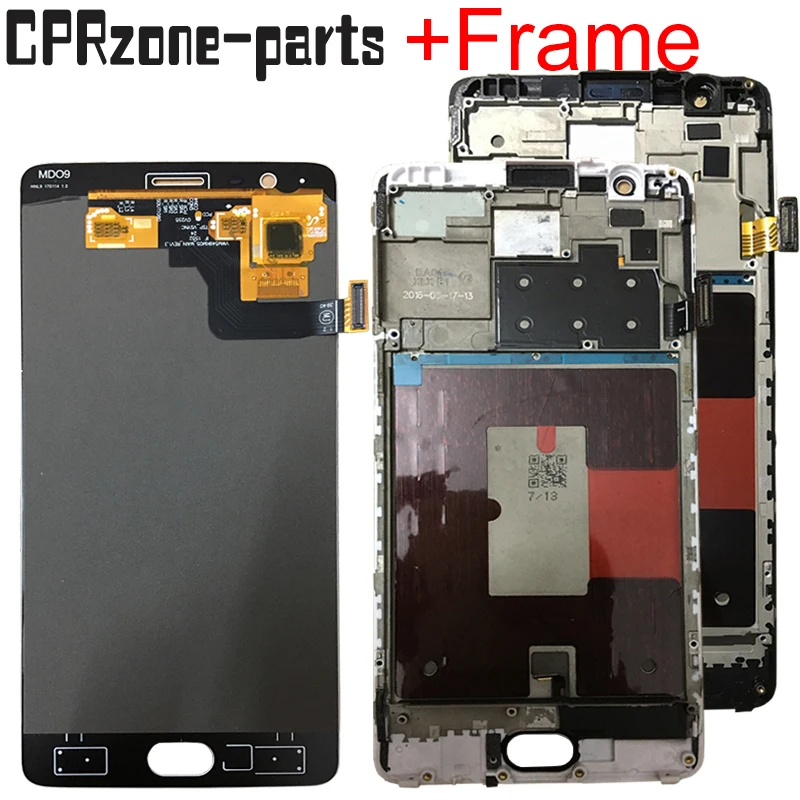 

5.5" OLED lcd with frame For OnePlus 3 Three 3T A3000 A3003 A3010 LCD display touch screen sensor digitizer assembly