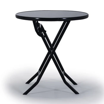 

Toughened glass retractable table round table home use tables and chairs to combine outdoor small tables is simple