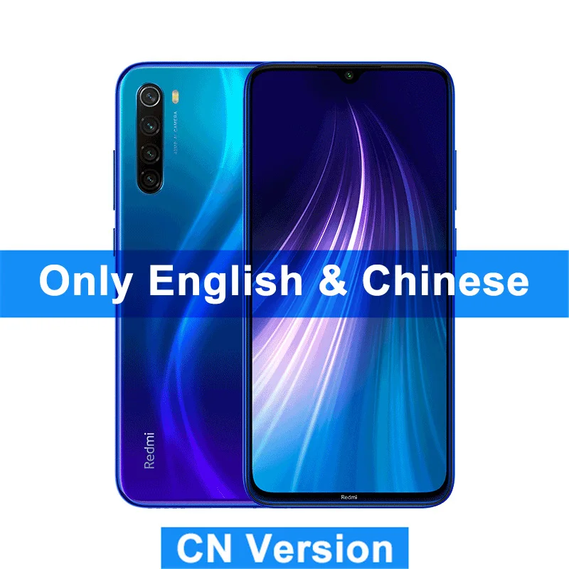 CN ROM Blue Xiaomi Redmi Note 8 с глобальной прошивкой, 6 ГБ, 128 ГБ, восьмиядерный смартфон Snapdragon 665, 4 МП, мобильный телефон, 4000 мАч, быстрая зарядка - Цвет: CN ROM Blue