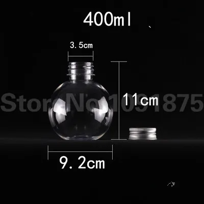 50 шт. пустая бутылка-поилка 300 мл 400 мл 500 мл пластиковая бутылка canning ball drinks Рождественский шар бутылка банка мяч