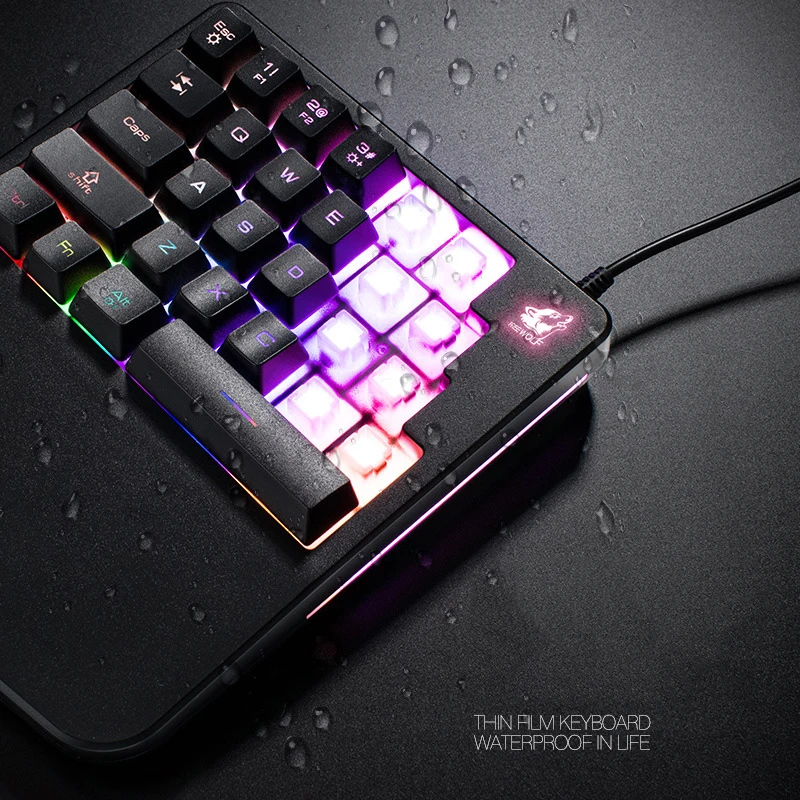  Waterproof Mini Mechanical Keyboards Gaming Dota 2 Keyboards Numeric Keyboards Wired for Computer L