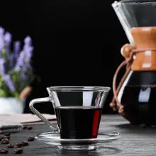 180 мл инновационная стеклянная чашка с двойной изоляцией термостойкая стеклянная чашка с ручкой для чая кофе латте эспрессо со льдом чай молоко